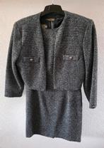 Mooi grijs jurkje met vestje, Ophalen of Verzenden, Zo goed als nieuw