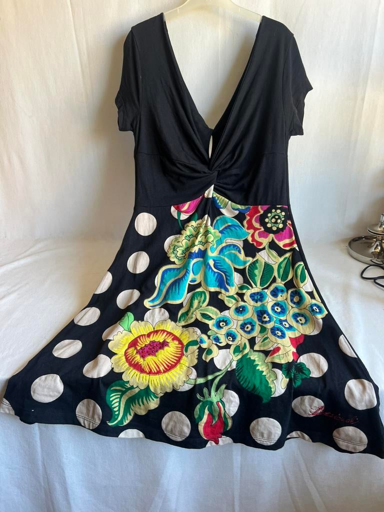 Desigual zomer jurk maat XL, Kleding | Dames, Jurken, Zwart, Maat 46/48 (XL) of groter, Ophalen of Verzenden, Knielengte