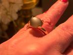 Bron Catch ring rosegoud 14k grijs/groen maansteen, Sieraden, Tassen en Uiterlijk, Ringen, Ophalen, Nieuw, 17 tot 18, Met edelsteen