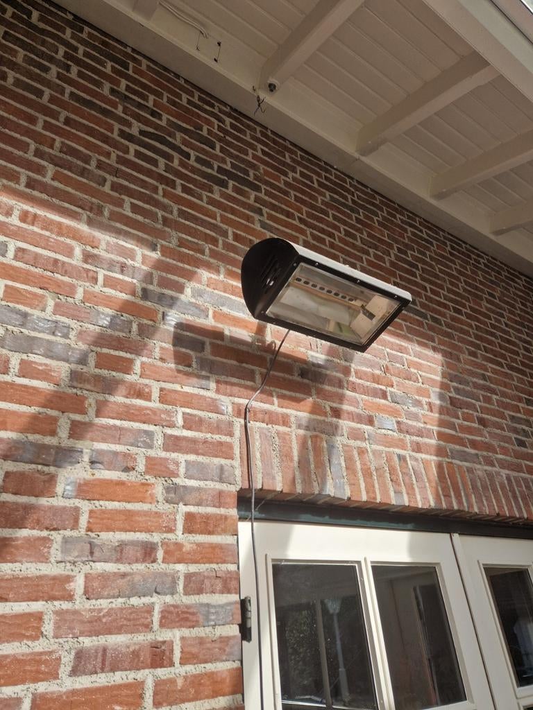 Warmtelamp voor terras of overkapping, Tuin en Terras, Terrasverwarmers, Gebruikt, Elektrisch, Wand, Ophalen