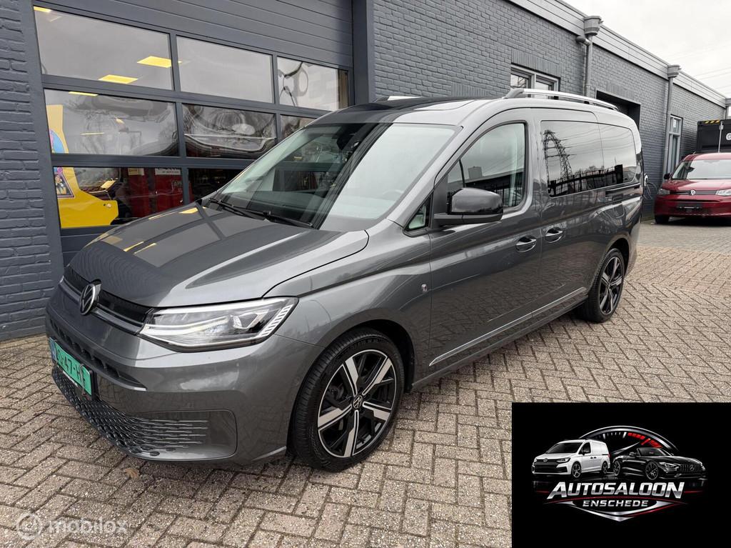 Volkswagen Caddy Maxi 2.0 TDI DSG Style Pano Navi Camera PDC, Gebruikt, 4 cilinders, 7 stoelen, 122 pk