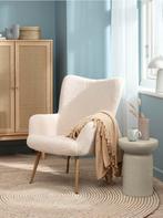 Teddy Feuteul - Comfortabele Crèmekleurige Fauteuil, Ophalen, 75 tot 100 cm, Zo goed als nieuw, Stof