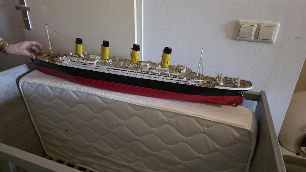 Handgemaakte modelboot Titanic - 110 cm, Hobby en Vrije tijd, Modelbouw | Boten en Schepen, Ophalen, Gebruikt, Groter dan 1:32