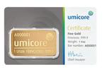 Umicore 1 oz Gouden Baar 999.9, Ophalen of Verzenden, Goud