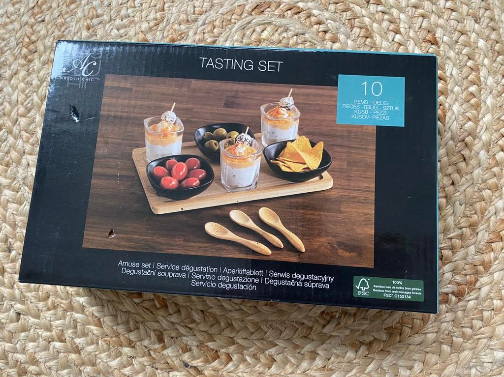 Amuse set, Ophalen of Verzenden, Zo goed als nieuw, Glas, Overige stijlen