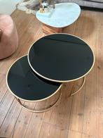 Zwarte tweedelige salontafel Goossens, Ophalen of Verzenden