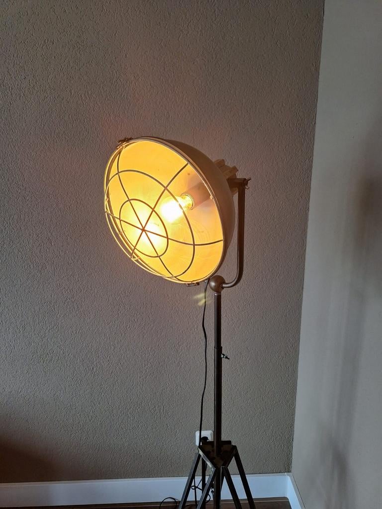 Industriële Vloerlamp met Statief - Vintage Stijl, Ophalen, Zo goed als nieuw, Industrieel, Vintage, 150 tot 200 cm
