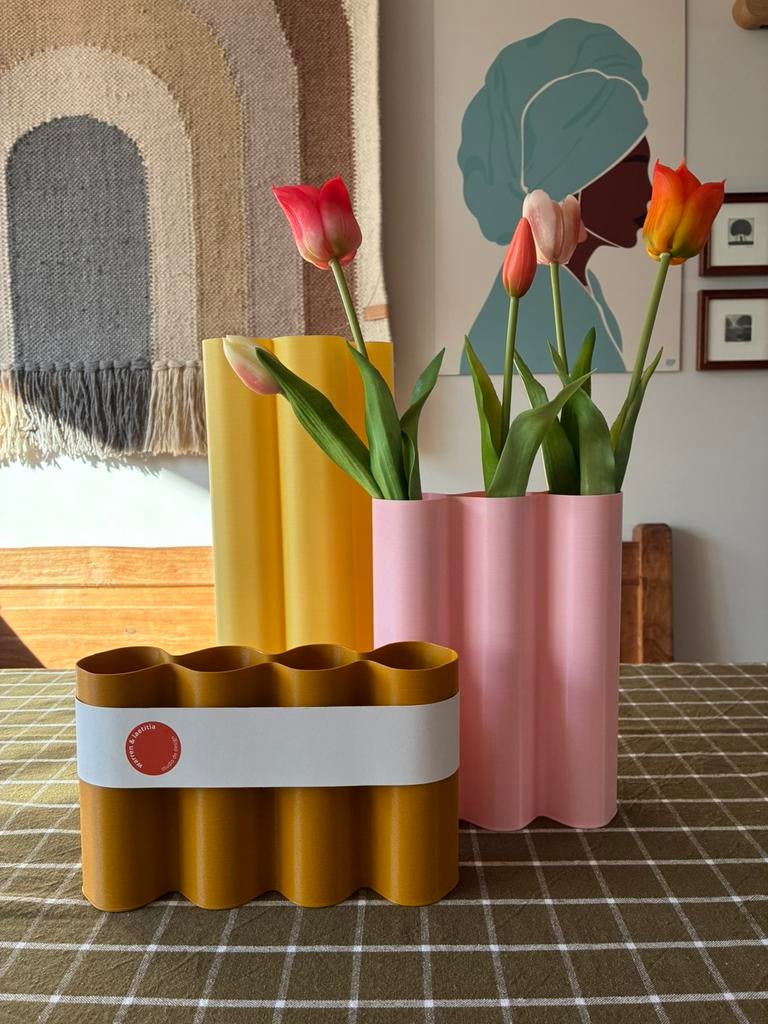 Design ALVARO vazen set - XL, L, M, S-diverse kleuren, Ophalen of Verzenden, Zo goed als nieuw, Overige kleuren, Minder dan 50 cm