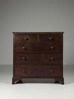 Ladekast Engels antiek donkerbruin, Eikenhout, Zo goed als nieuw, Minder dan 100 cm, 25 tot 50 cm