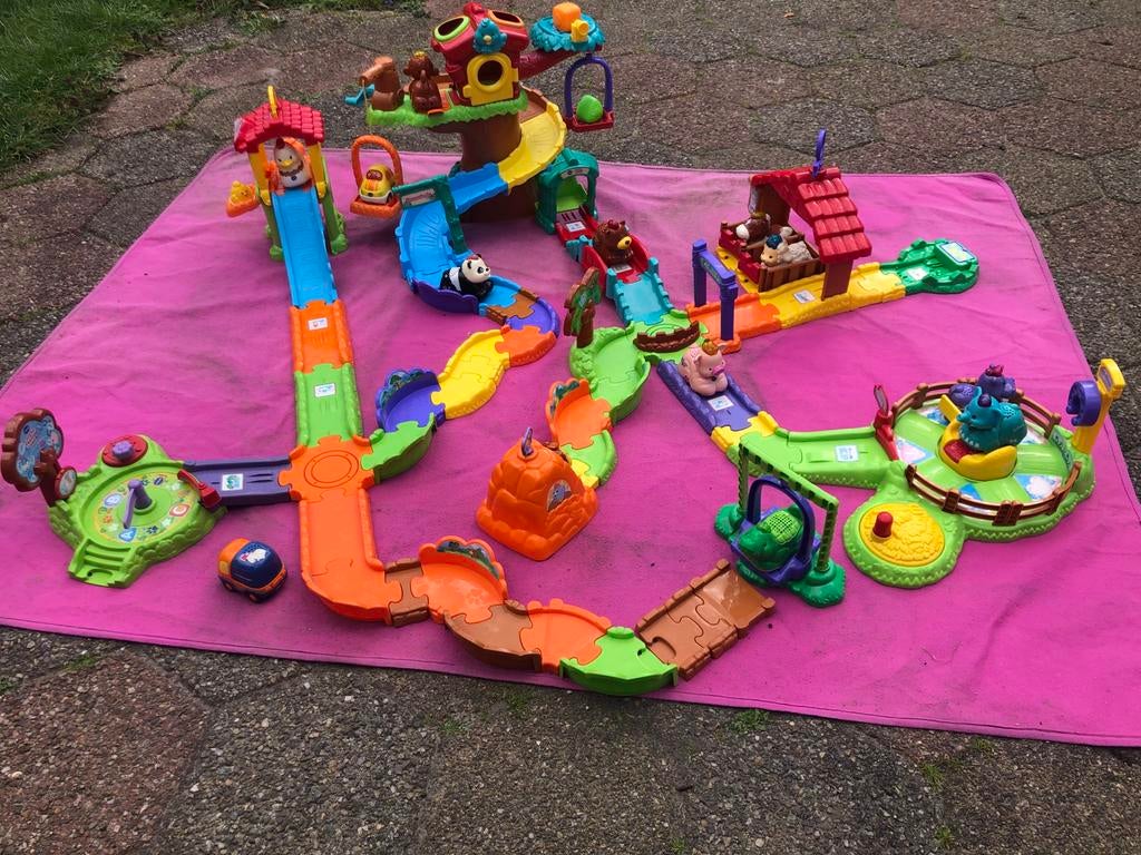 Grote set VTech Zoef Zoef Dieren met oa boerderij en manege, Ophalen, Gebruikt, Overige typen, Met geluid