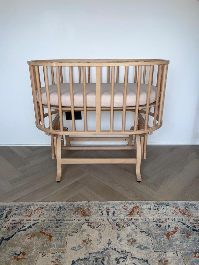 Ovaal wiegje | 2 hoogtes | wiegstand | premium matras, Kinderen en Baby's, Babywiegjes en Ledikanten, Ophalen, Zo goed als nieuw