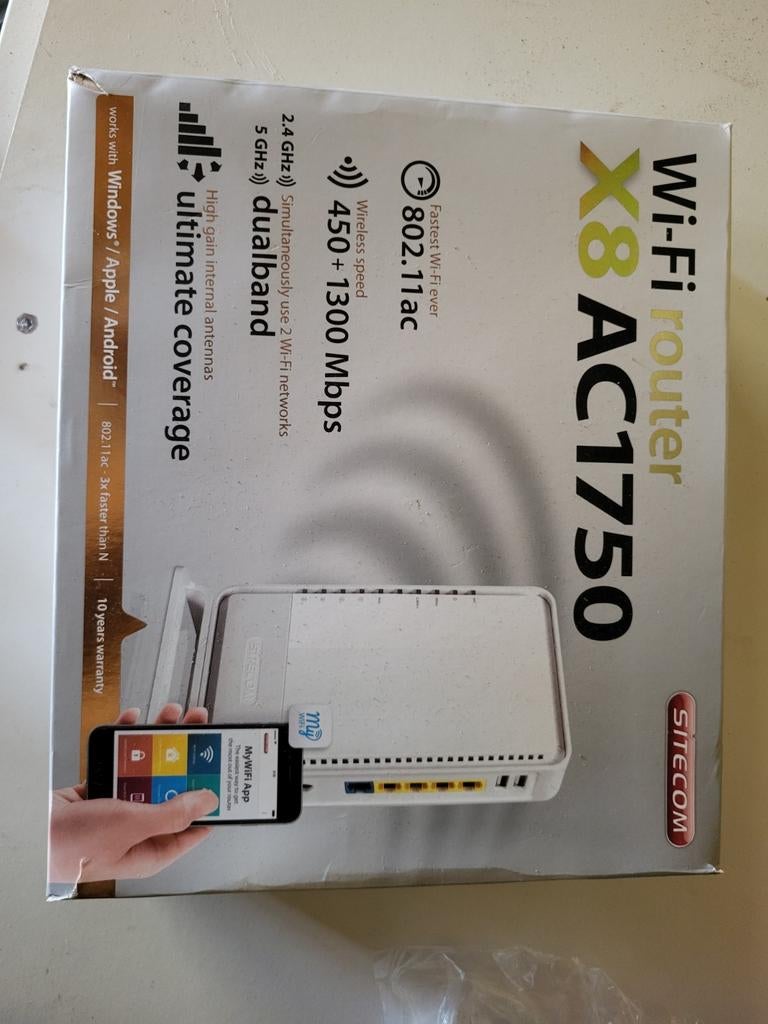 Sitecom Router met adapter, Ophalen of Verzenden, Zo goed als nieuw, Router, Sitecom