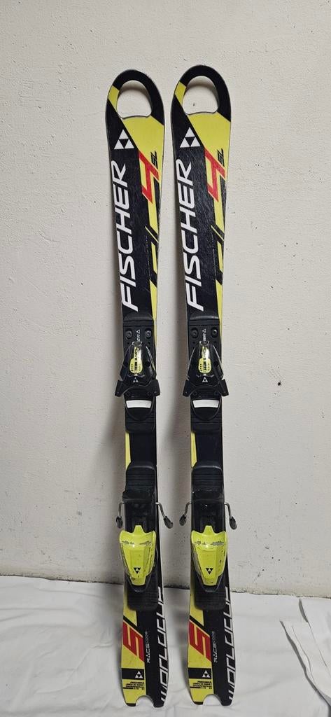 Zgan Fischer RC4 WORLDCUP SL CARVE SKI 120CM GEWAXT GESLEPEN, Fischer, 100 tot 140 cm, Ophalen of Verzenden, Zo goed als nieuw