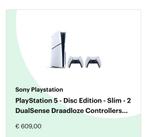 Sony PlayStation 5 Disc Edition Slim met 2 controllers, Ophalen, Zo goed als nieuw, Playstation 5