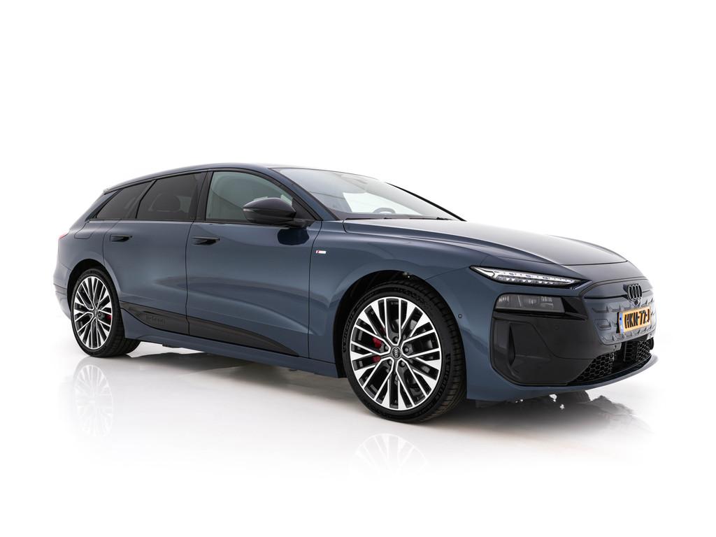 Audi A6 Avant e-tron S edition 83 kWh [ 3-Fase-11kW ] {SOH-1, Auto's, Audi, Automaat, Achterwielaandrijving, Gebruikt, Blauw
