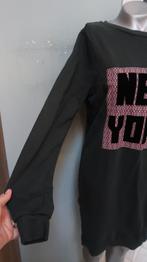 Nikkie groene lange trui/tuniek/jurk 38 met opdruk, Maat 38/40 (M), Ophalen of Verzenden, Zo goed als nieuw, Nikkie