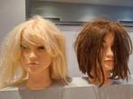 Oefenhoofden met echt haar, Sieraden, Tassen en Uiterlijk, Uiterlijk | Haarverzorging, Ophalen of Verzenden, Nieuw, Pruik of Haarverlenging