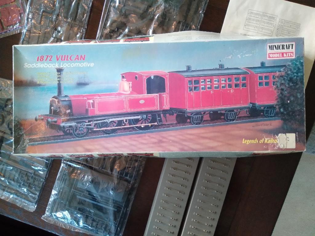 Minicraft bouwpakket stoomtrein spoor 0, Overige merken, Treinset, Gelijkstroom of Wisselstroom, Nieuw