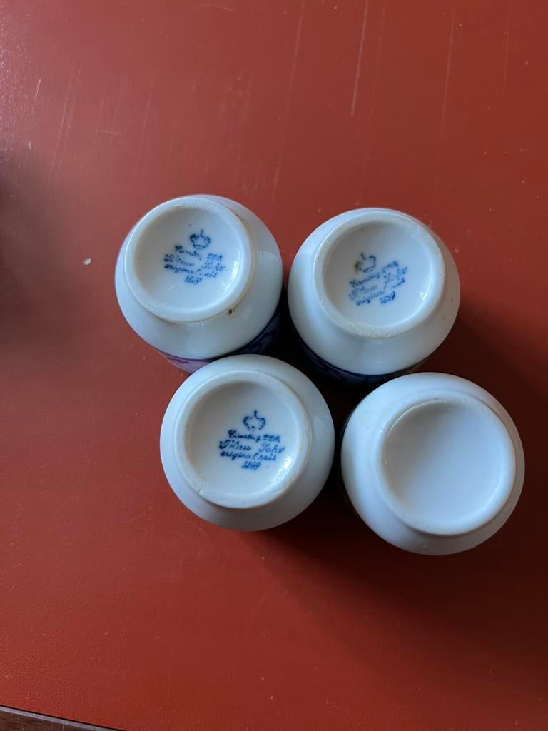 Eierdopjes + servetringen, Antiek en Kunst, Antiek | Porselein, Ophalen of Verzenden