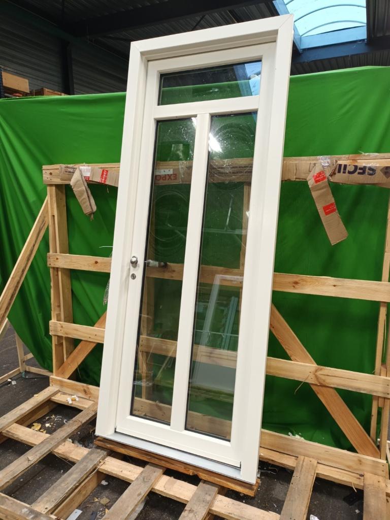 Kunststof Buitendeur  b97,5 x h237,5 cm -1593-, Niet ingevuld, Kunststof, 80 tot 100 cm, 215 cm of meer