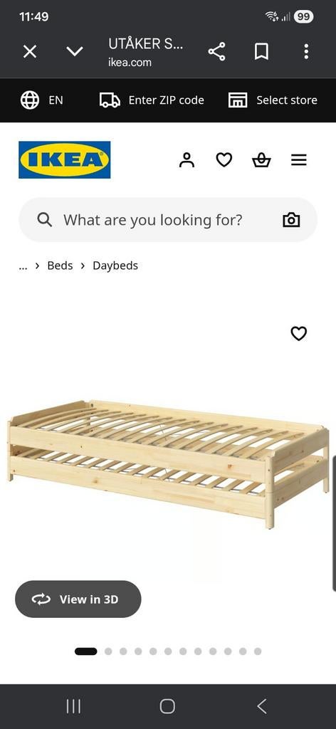 Ideaal bed / bank relaxed hoek voor een tiener of student., Huis en Inrichting, Ophalen, Tweepersoons, 80 cm, 200 cm