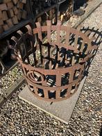 Stalen vuurkorf, middeleeuws model, met ondertegel, Ophalen, Gebruikt, Vuurkorf