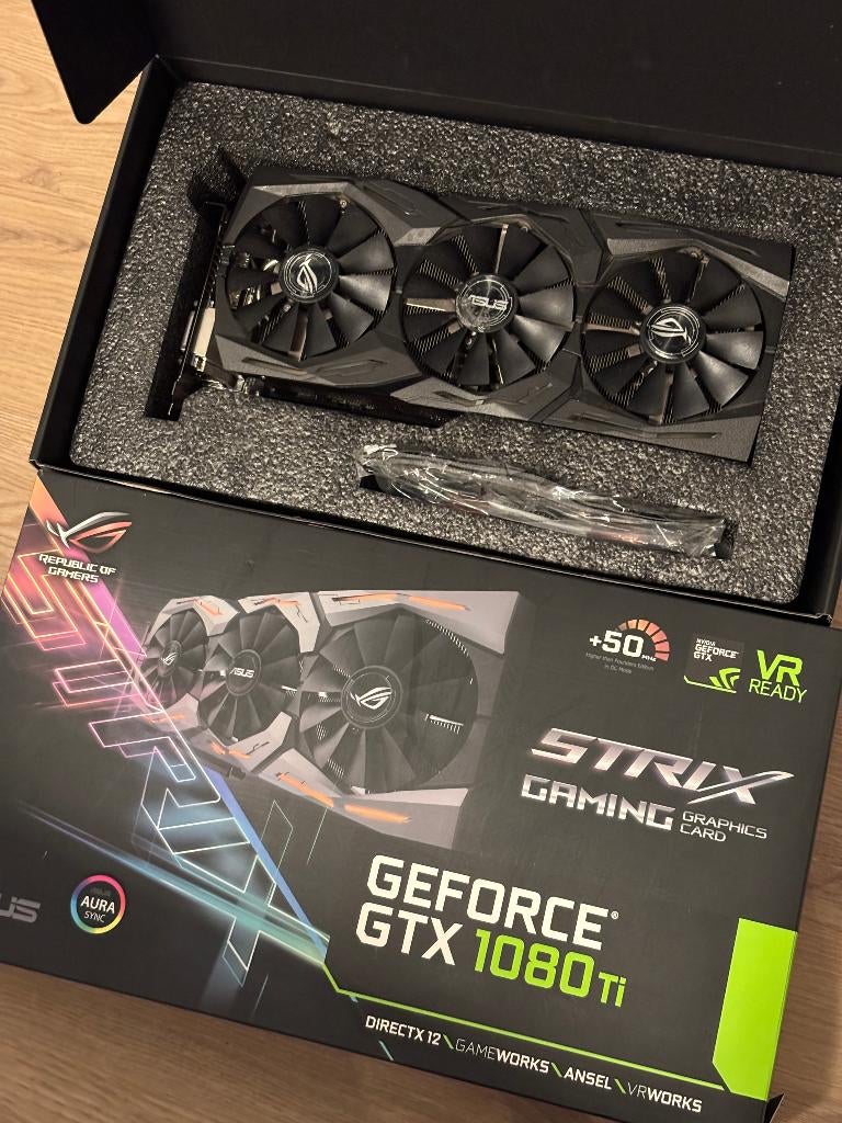 ASUS ROG STRIX GTX 1080 Ti GAMING, Computers en Software, Videokaarten, PCI-Express 3, HDMI, Ophalen of Verzenden, Nvidia