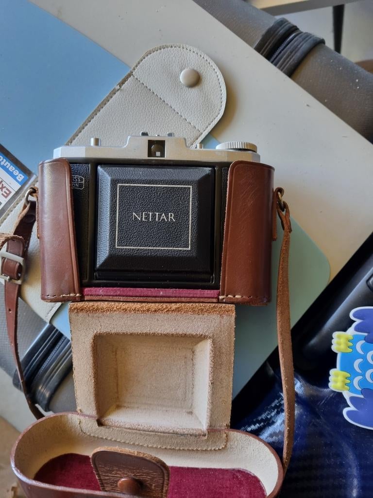 Nettar foto camera, Antiek en Kunst, Antiek | Tv's en Audio, Ophalen of Verzenden