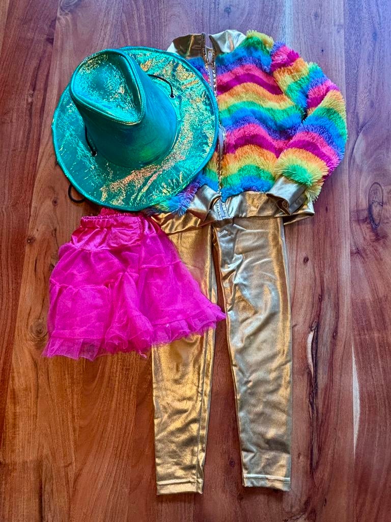 Carnavalsset, draagmaat 110/116, Kinderen en Baby's, Carnavalskleding en Verkleedspullen, Gebruikt, Meisje, 110 t/m 116, Ophalen of Verzenden