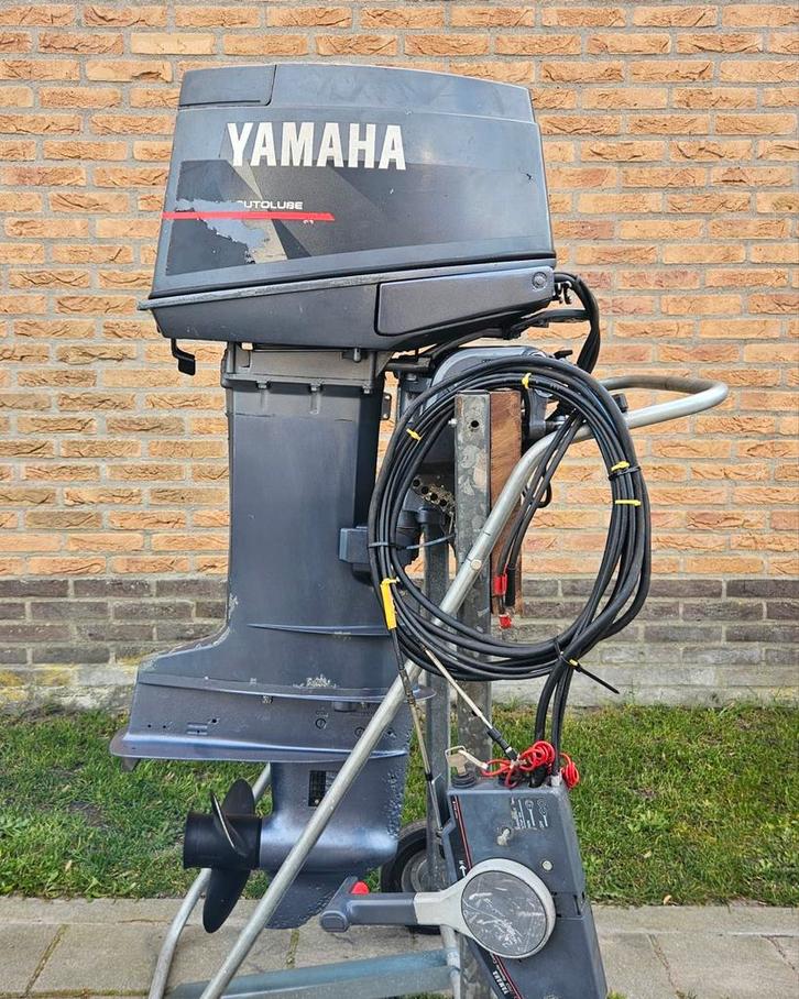 Yamaha 25 pk autolube, electrisch gestart, langstaart, Watersport en Boten, Buiten- en Binnenboordmotoren, Gebruikt, Benzine, Buitenboordmotor
