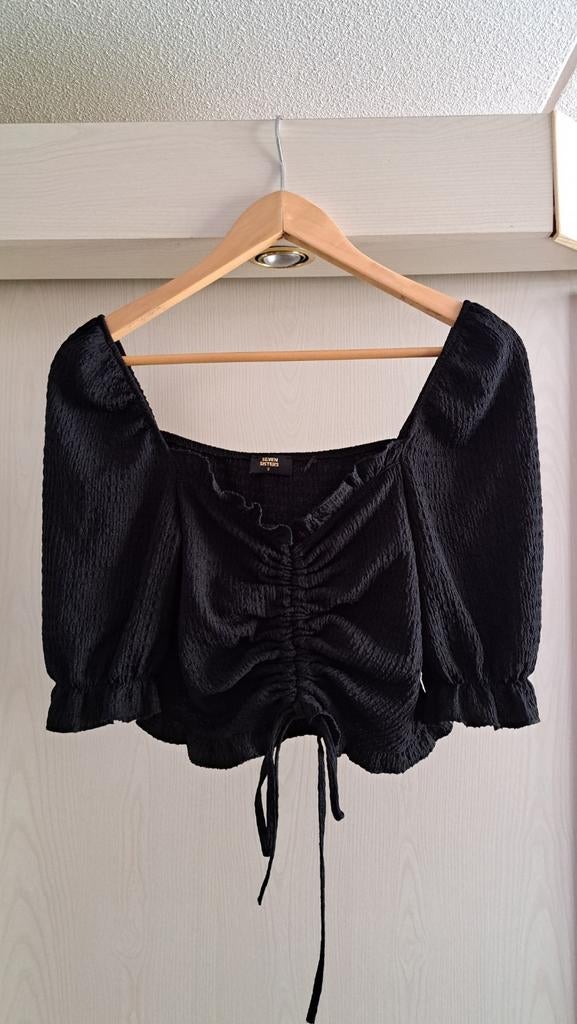 Croptop Seven Sisters mtS, Kleding | Dames, Tops, Seven Sisters, Zwart, Ophalen of Verzenden, Zo goed als nieuw