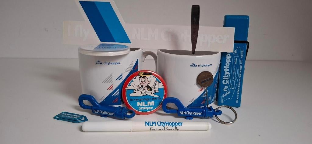 12 NLM KLC KLM Cityhopper oa NLM lepeltje setvan12ps €1,92, Verzamelen, Luchtvaart en Vliegtuigspotten, Ophalen of Verzenden, Nieuw