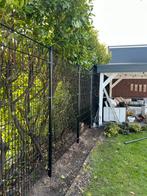 Zwart hekwerk, Ophalen of Verzenden, Gebruikt, IJzer, Dubbelstaafmat hekwerk