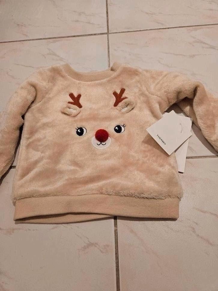 Mooie nieuwe superzachte thermo kerst trui maat 68, Kinderen en Baby's, Babykleding | Maat 68, Ophalen of Verzenden, Nieuw, Jongetje of Meisje
