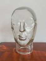glazen hoofd glas vintage zwaar voor koptelefoon retro, Ophalen, Huis en Inrichting