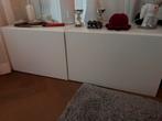 2 kleine witte Ikea Besta kasten, Huis en Inrichting, Kasten | Overige, Ophalen, Gebruikt