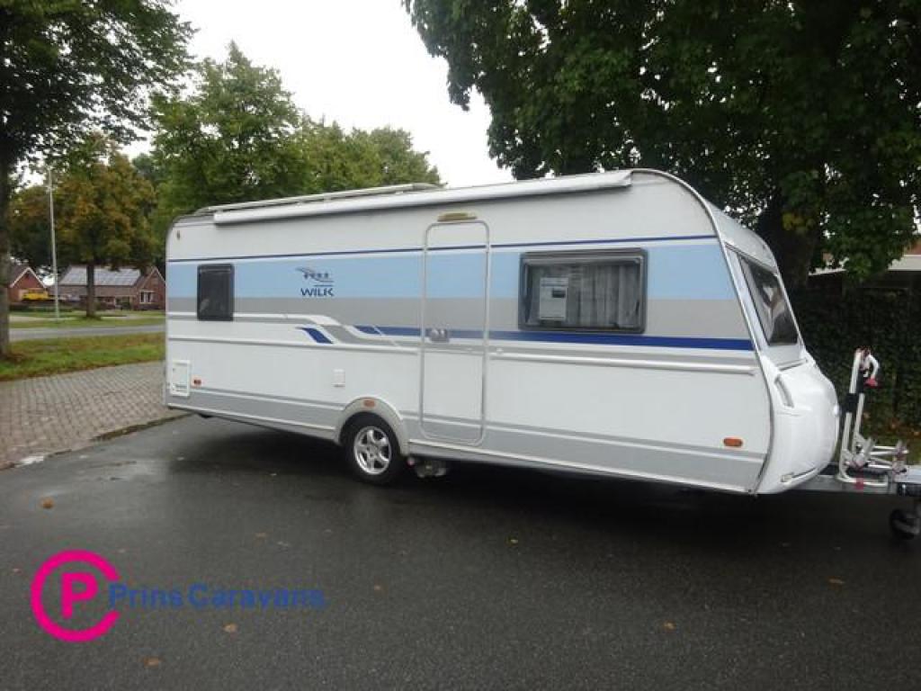 Wilk Blue star 560 HTD + Mover+Airco, Caravans en Kamperen, Caravans, Schokbreker, Bedrijf, 1250 - 1500 kg, Wilk