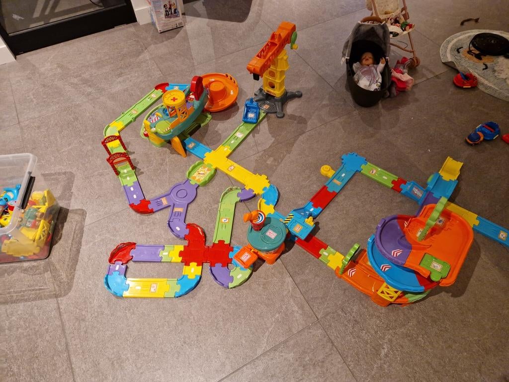 Vtech toettoet autobaan, Ophalen, Gebruikt, 2 tot 4 jaar