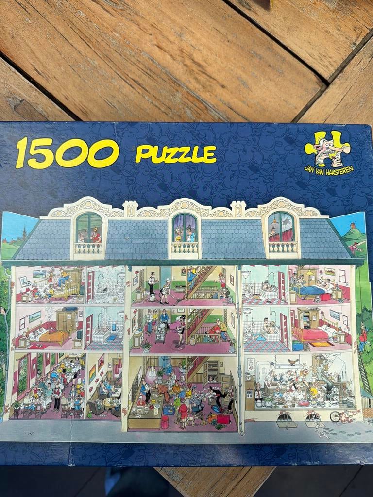 Jan van Haasteren Hotel 1500 stukjes legpuzzel, Ophalen of Verzenden, 500 t/m 1500 stukjes, Zo goed als nieuw, Legpuzzel