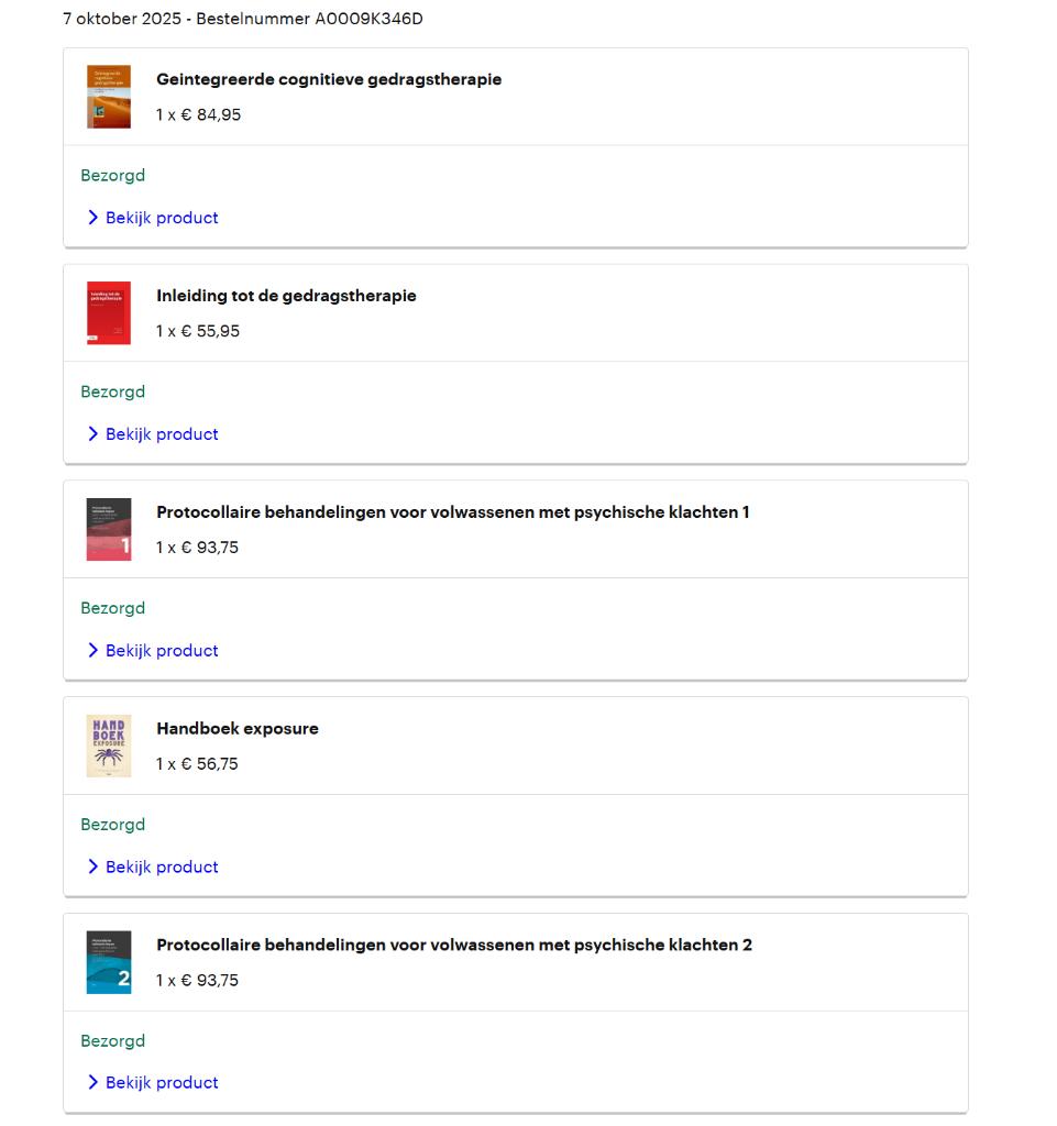 Cognitieve gedragstherapie Boekenset CGT, Ophalen of Verzenden, Nieuw, Cognitieve psychologie