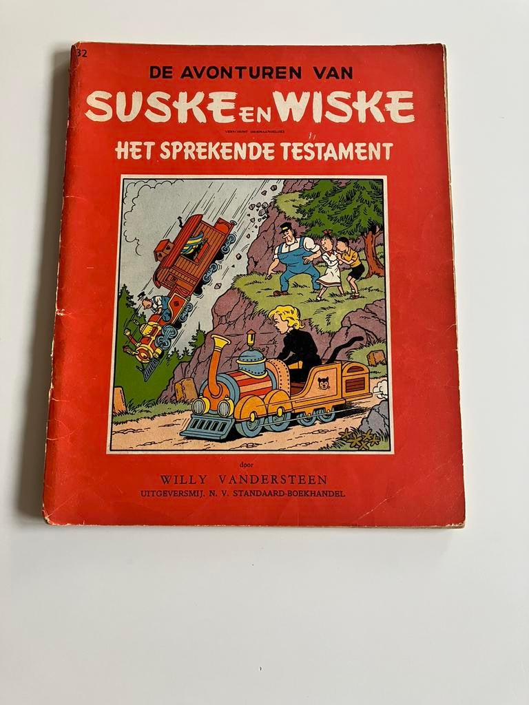 Suske en Wiske nr 32 - Het sprekende testament -1e druk 1958, Boeken, Stripboeken, Eén stripboek, Ophalen of Verzenden, Zo goed als nieuw