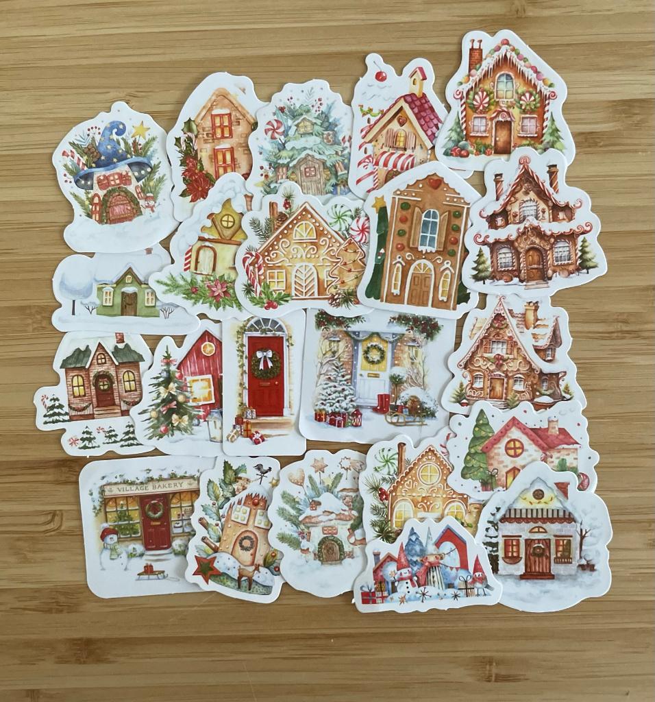 Winter, kerst stickers, Hobby en Vrije tijd, Verzenden, Nieuw, Meerdere stickers