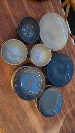 40-delig Servies - Blauw/Groen - 10 Persoons, Ophalen of Verzenden, Porselein, Overige stijlen, Bord(en)