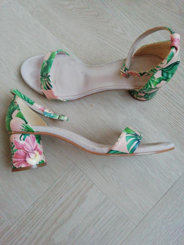 Sandalette sandaal lodi Maat 39 groen/rose, Zo goed als nieuw, Lodi, Groen, Sandalen of Muiltjes