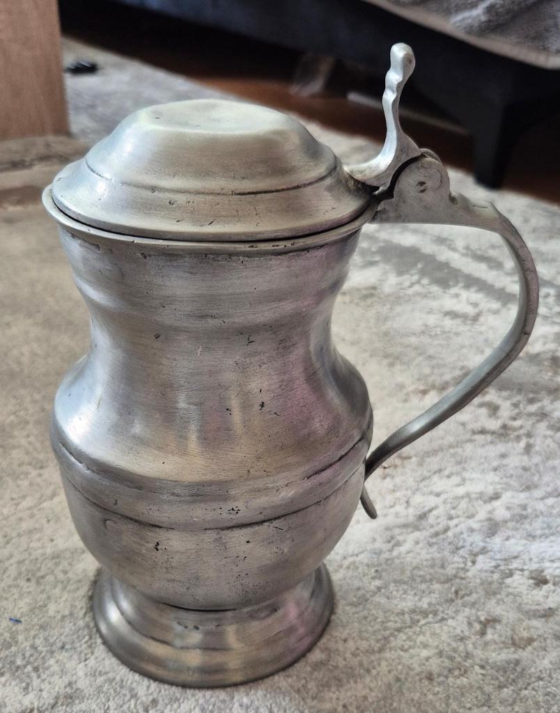 Informatie gezocht over deze tinnen kan., Ophalen of Verzenden