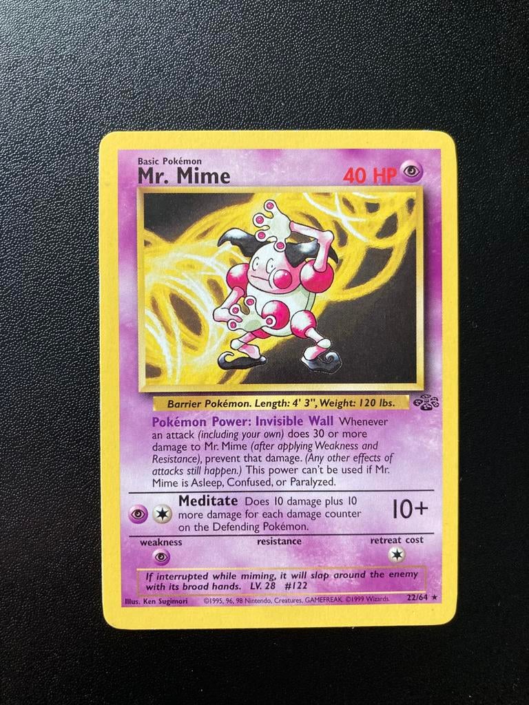 Pokemon kaart Mr. Mime, Ophalen of Verzenden, Zo goed als nieuw