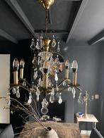 Prachtige  oud franse kroonluchter, Huis en Inrichting, Lampen | Kroonluchters, Ophalen of Verzenden, Gebruikt, Glas