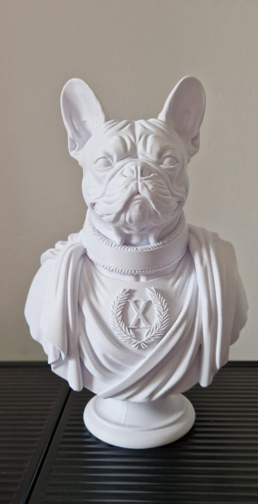 3D geprinte bulldog in Romeinse kleding, Verzenden, Nieuw, Dier