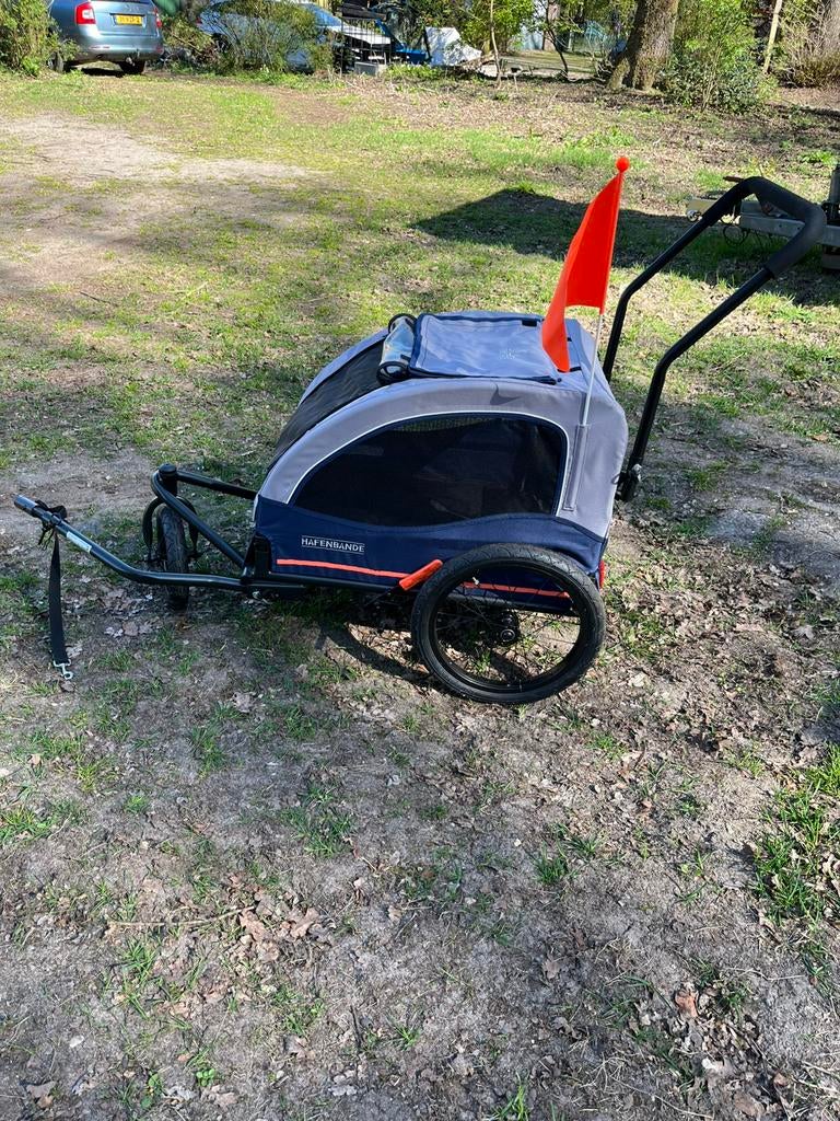 Hafenbande fietskar Cabby M als nieuw, Ophalen, Zo goed als nieuw, Hondenkar, Vering