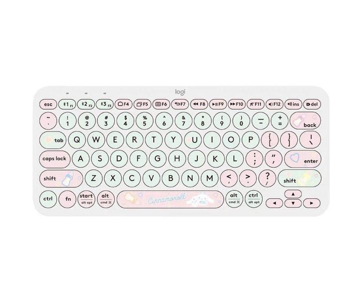 Logitech K380 - Draadloos Toetsenbord - Cinnamoroll - Groen, Computers en Software, Toetsenborden, Nieuw, Qwerty, Draadloos, Ergonomisch